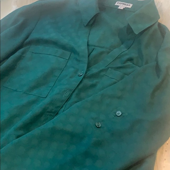 Express Button Down Blouse - Picture 2 of 5